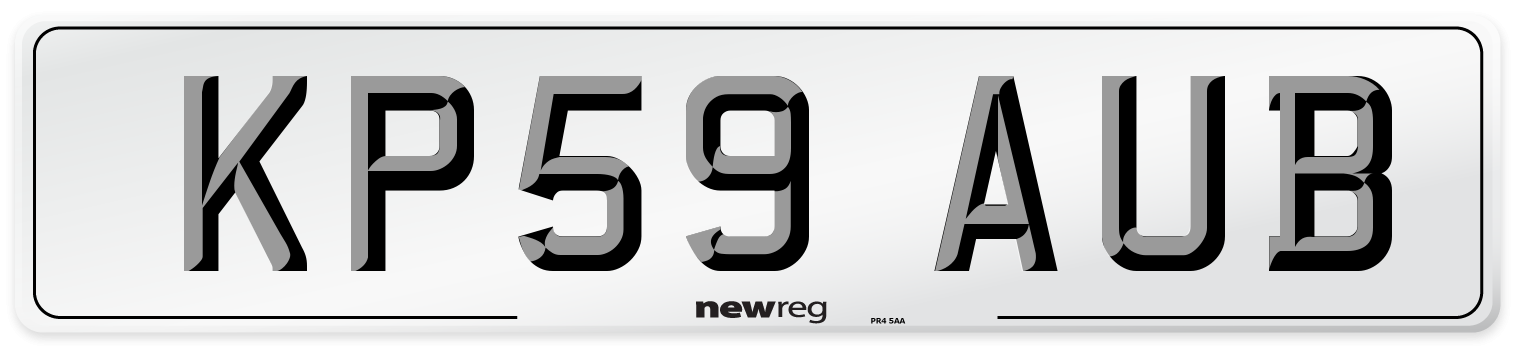 KP59 AUB Number Plate from New Reg
